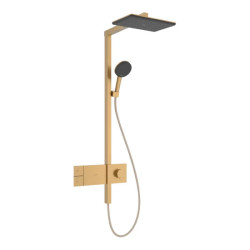Душевая система Hansgrohe Raindance Alive Q 210/340 1jet с ShowerSelect Comfort, 24580140 бронза