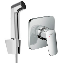 Гигиенический душ со смесителем Hansgrohe Logis E, хром (20200025)