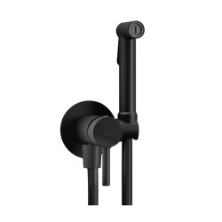 Гигиенический душ со смесителем Paffoni Tweet Round, Brushed Black Chrome (ZDUP110NKNSP)