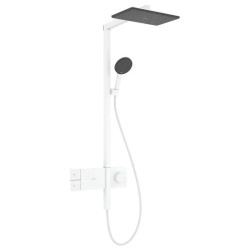Душевая система Hansgrohe Raindance Alive Q 340/210 1jet EcoSmart ShowerSelect Comfort, Matt White (24581700)