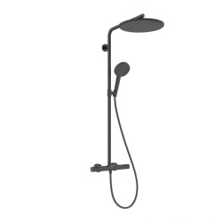 Душевая система Hansgrohe Raindance Alive S Puro 300 1jet с Ecostat Element, Brushed Black Chrome (24592340)