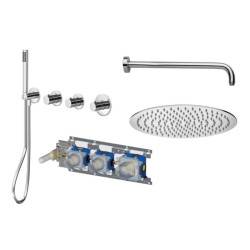 Душевая система скрытого монтажа Paffoni Modular box, хром (KITMDE000CR)