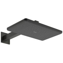 Лійка для верхнього душу Hansgrohe Raindance Alive Q 340/210 2jet EcoSmart с держателем, Brushed Black Chrome (24551340)