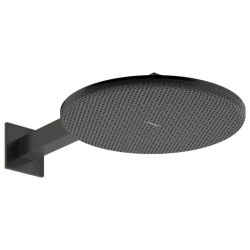 Лійка для верхнього душу Hansgrohe Raindance Alive S 300 2jet EcoSmart с держателем, Brushed Black Chrome (24541340)