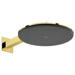 Лійка для верхнього душу Hansgrohe Raindance Alive S 300 2jet EcoSmart с держателем, Polished Gold Optic (24541990)