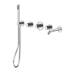 Смеситель скрытого монтажа для ванны Paffoni Modular box, хром (MDE 001CR)