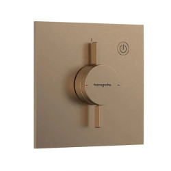 Змішувач прихованого монтажу для душу Hansgrohe DuoTurn E Brushed Bronze (75617140)