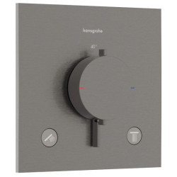 Змішувач термостатичний прихованого монтажу для душу Hansgrohe Ecostat Comfort E Brushed Black Chrome (33711340)