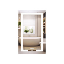 Дзеркало Lidz Kubis (KU2) 500х800 з LED-підсвічуванням Touch LD78LF936508048448