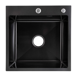 Кухонна мийка Lidz Handmade H5050HB Decor Black PVD Honeycomb 2,5/0,5 мм LDH5050BDECPVD48369