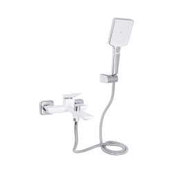 Змішувач для ванни Qtap Presto QTPRE259CRW45579 Chrome/White