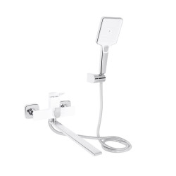 Змішувач для ванни Qtap Presto QTPRE2601CRW45578 Chrome/White