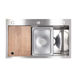 Кухонна мийка Lidz Handmade H7545 Decor Honeycomb 3,0/1,0 мм LDH7545DEC48372