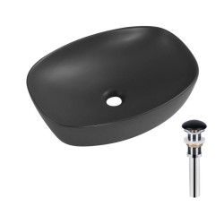 Раковина Qtap Robin 500х380х140 Anthracite QT04116302AN