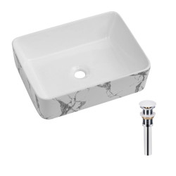 Раковина Qtap Tern 480x370x135 Marble QT17116069MR