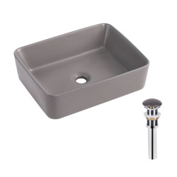 Раковина Qtap Tern 480x370x135 Stone grey QT17116069SG