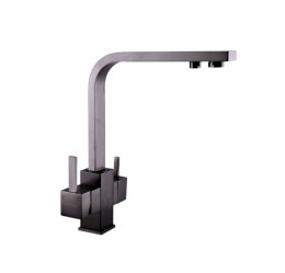 Кухонный смеситель с подключением к фильтру Valeso KTB2 PVD черный