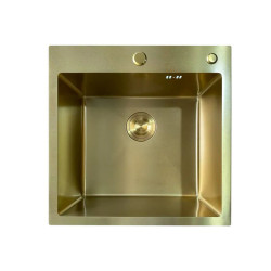 Кухонная мойка Mixxus MH5050 Micro Decor Brushed Gold (3.0/0.8) (матовое золото) (MI8214)