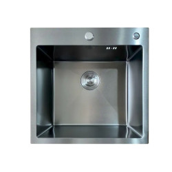 Кухонная мойка Mixxus MH5050 Micro Decor Graphite (3.0/0.8) (графит) (MI8213)