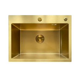 Кухонная мойка Mixxus MH5843 Micro Decor Brushed Gold (3.0/0.8) (матовое золото) (MI8218)
