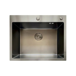 Кухонна мийка Mixxus MH6050 Micro Decor Graphite (3.0/0.8) (графіт) (MI8221)