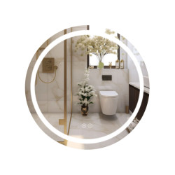 Дзеркало Qtap Mideya (MI6) R700 з LED-підсвічуванням Touch, з антизапот., Диммер, рег. яскравості QT2078NCR7070W