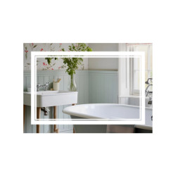 Дзеркало Qtap Cardinal (CA1) 800х600 з LED-підсвічуванням Touch, з антизапот., З диммером, рег. темп. кольори (3000-6500K) Reverse QT0478C8060