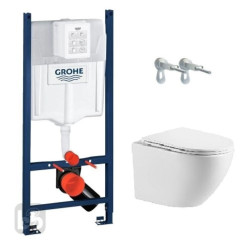 Инсталляция с унитазом Grohe Rapid SL 388400WG + Imprese Rozkos TWIST c06310103