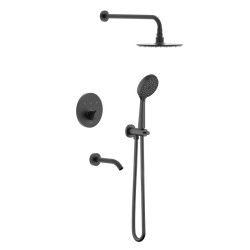 Душова система прихованого монтажу Imprese Kucera Click t04803410SBC чорний матовий