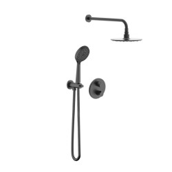 Душова система прихованого монтажу Imprese Kucera t04803410SRC чорний матовий