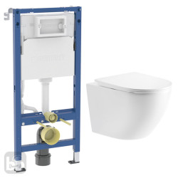 Инсталляция с унитазом Geberit Duofix Basic 458.103.00.2 + Imprese Rozkos TWIST c06310103