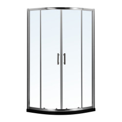 Душова кабіна RJ K9170V-FBM-1004 100*100*190 хром, прозоре скло 8 мм, PVC подіум