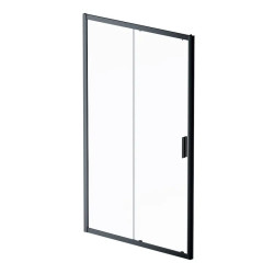 Душові двері Am.Pm Gem Solo Slide W90UG-120-1S-195BT (120 см, прозоре скло, профіль чорний матовий)