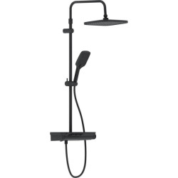 Душова система Damixa Gala 953760300 (чорна матова, з полицею та виливом)