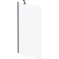 Штора на ванну Am.Pm Gem W90UBS-080-140BM (80x140 см, скло матове, профіль чорний матовий)