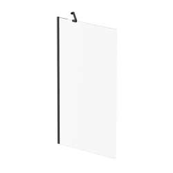 Штора на ванну Am.Pm Gem W90UBS-080-140BT 80х140 профіль чорний, скло прозоре
