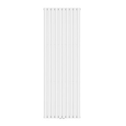 Вертикальний радіатор Navin Ellipse double 600x1800-10 (50мм), anticor, білий 02-145133-6018