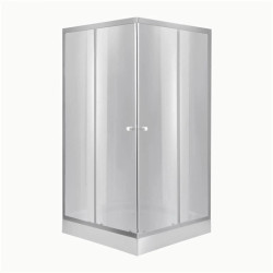 Душова кабіна Lidz Wawel SC90x90.SAT.LOW.DGR тоноване 4 мм + Lidz Kapielka ST90x90x14