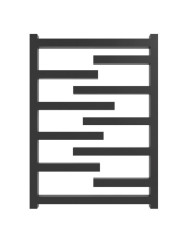 Полотенцесушитель Genesis Aqua Zirka 100x53 черный