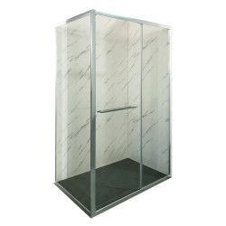 Душова кабіна Mixxus Premium Quadro SC01-120x80x195-TR Chrome прозоре скло 6мм (MI8291)