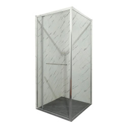 Душова кабіна Mixxus Premium Quadro SC01-90x90x195-TR Chrome прозоре скло 6мм (MI8290)