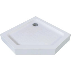 Душовий піддон Mixxus LINES ST01-90x90x13 п'ятикутний діаметр зливу 52 мм (MI8284)