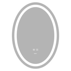 Дзеркало Zerix Fusion MV01-50x70 з LED Touch, Anti-fog, димером, регулятором яскравості (ZX6067)