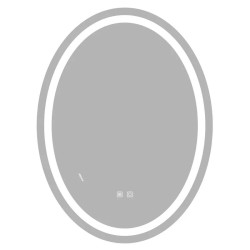 Дзеркало Zerix Fusion MV01-60x80-REVERSE з LED Touch, Anti-fog, димером, регулятором яскравості (ZX6068)