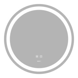 Дзеркало Zerix Solo MC01-60 з LED Touch, Anti-fog, димером, регулятором яскравості (ZX6063)