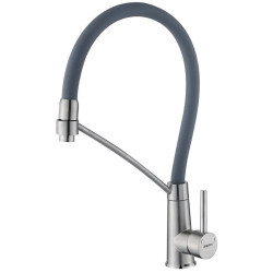 Кухонний змішувач Zerix FUL-017 Refl.Gray (зл.сірий) (ZX5993)