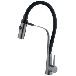 Кухонний змішувач Zerix MAG-017 Graphite Refl.Black (зл.чорний) (ZX6002)