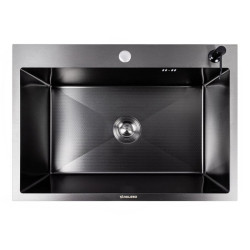 Кухонная мойка Valeso Handmade 70*50 PVD черная DECOR (3.0/0.8)