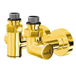 Кран угловой под Тэн Mario золото PVD (5.028.044732.PVD)