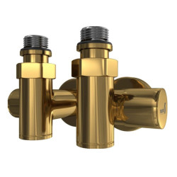 Кран угловой под Тэн Mario золото сатин (4.0.0500.55.GB)